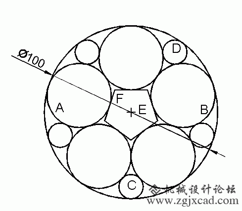 autoCAD基础练习题10.gif