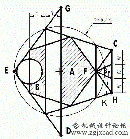 autoCAD基础练习题19.gif