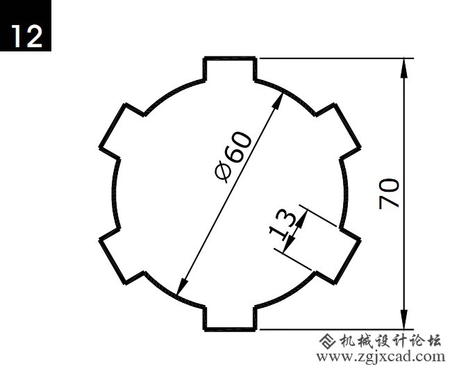 cad常见几何图形画法