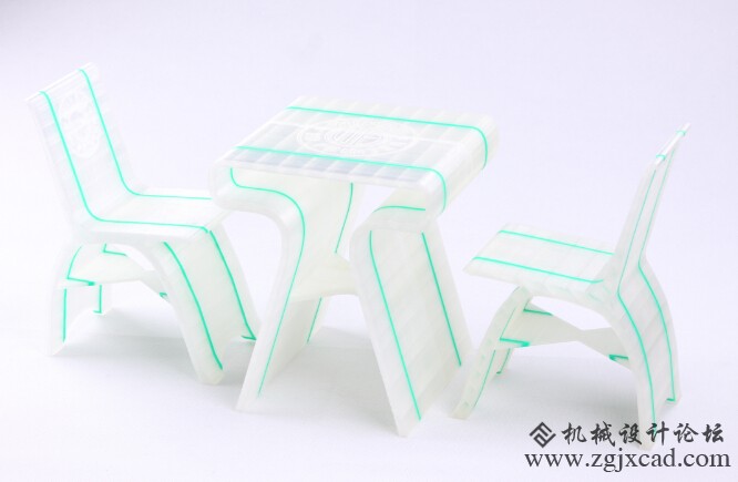 3D打印现代简约桌椅