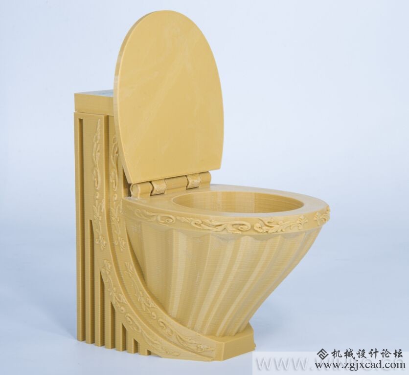 3D打印土豪金的马桶