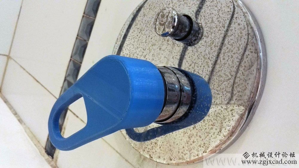 装配好的3D打印把手