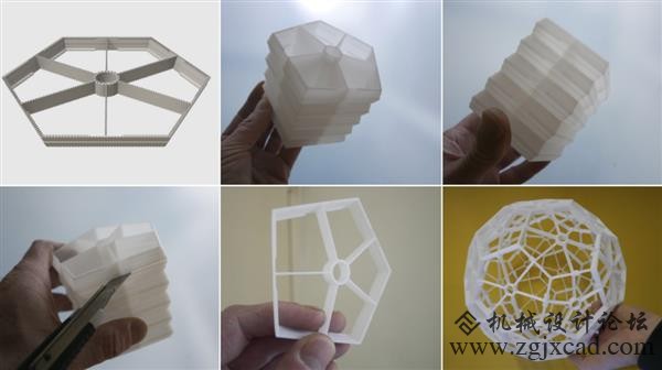 多彩3D打印二十面体吊灯：灯光颜色和节奏可以根据心情而变