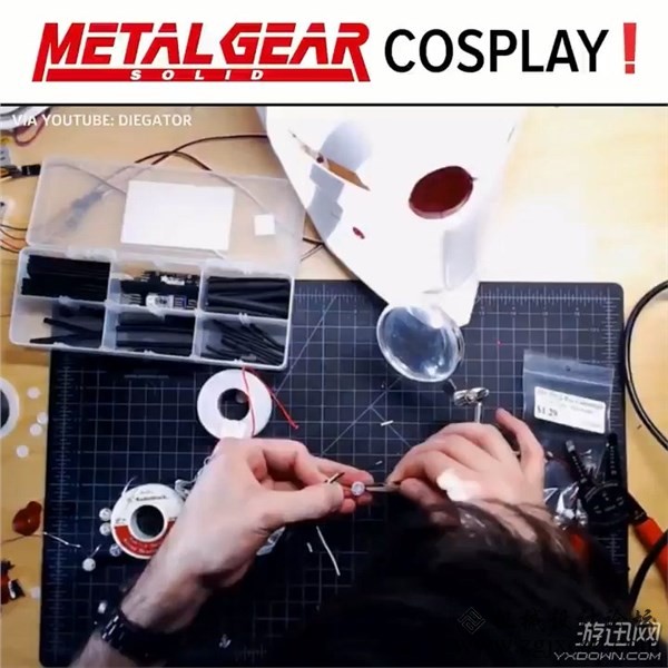 玩家3D打印自制《合金装备》忍者头盔 还原度完美！