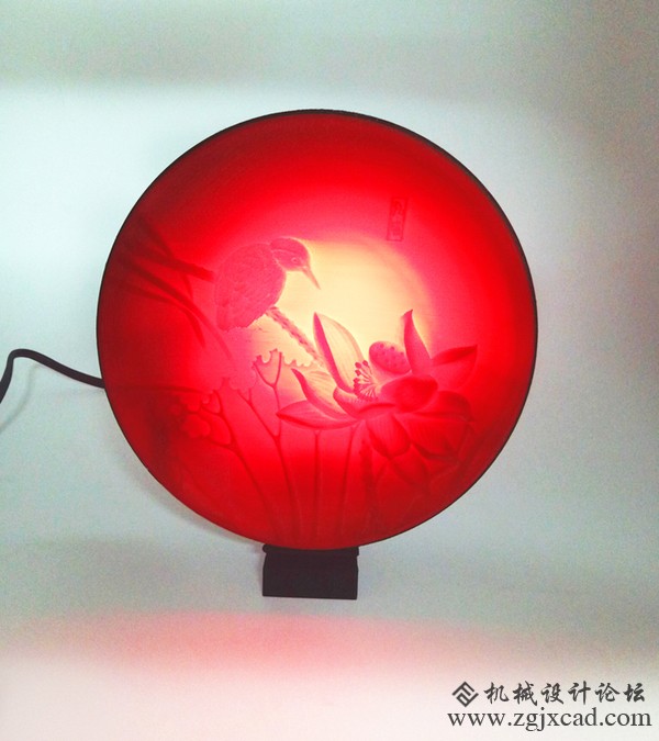 这样一款3D打印的创意桌灯，摆在家中喜庆又吉祥！