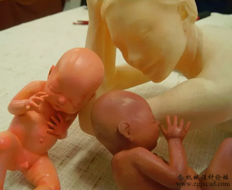 母亲节献礼：3D打印腹中小婴儿