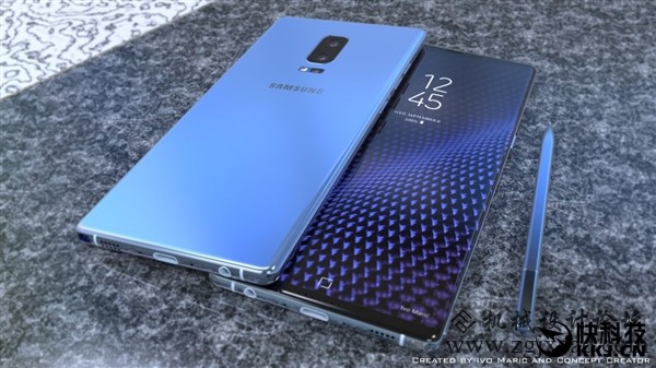 三星Note 8概念机3D打印版亮相：屏幕更大、后置双摄