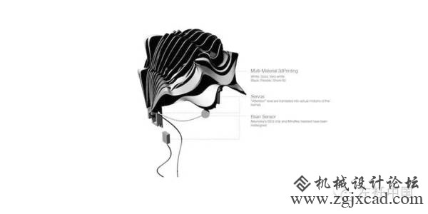 她的3D打印服装不仅能够呼吸，还能检测旁人的性别、年龄甚至注视