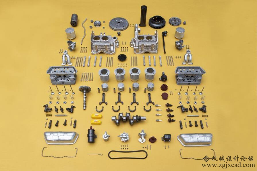 3d printed Porsche engine model 1