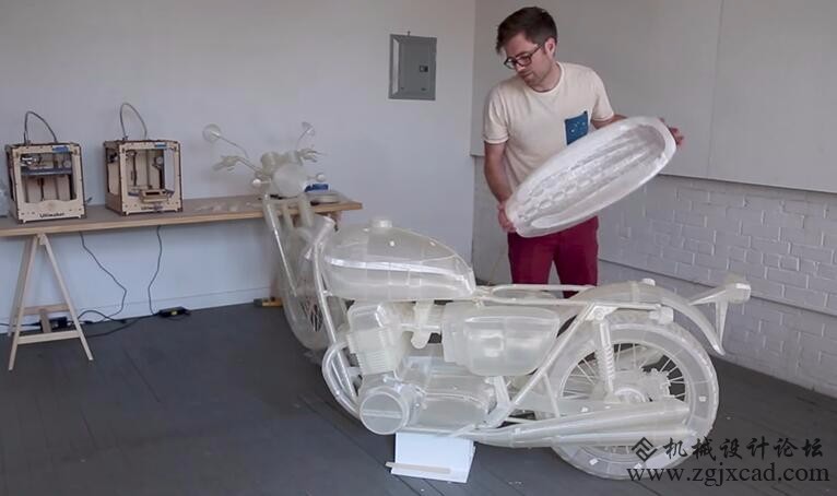 这么酷外观的摩托车 竟然是3D打印的
