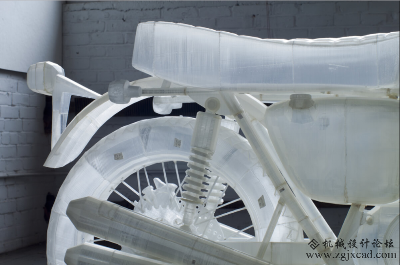 现代艺术家3D打印1972本田CB500摩托模型