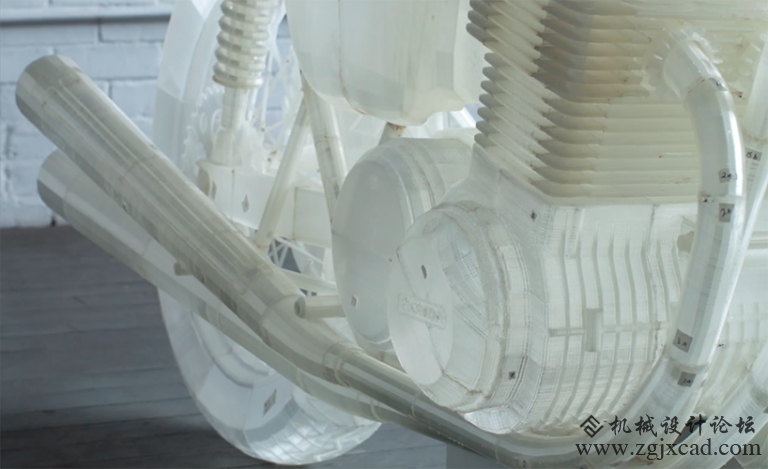 现代艺术家3D打印1972本田CB500摩托模型
