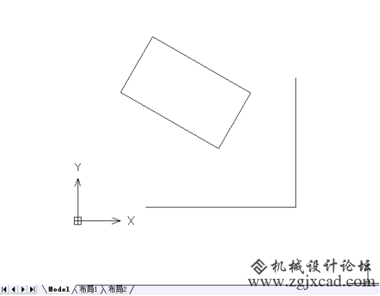 CAD中倾斜的图形如何变正