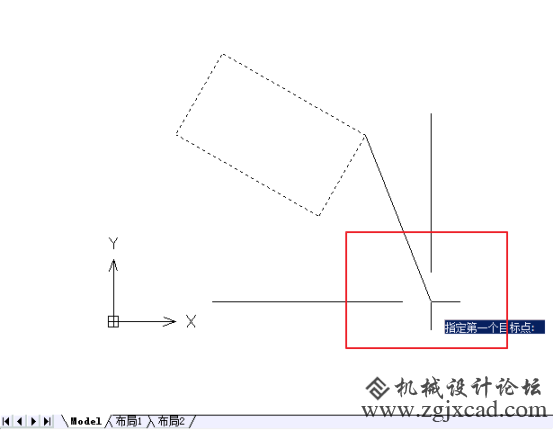CAD中倾斜的图形如何变正