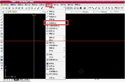 CAD中怎么用多段线画出曲线？