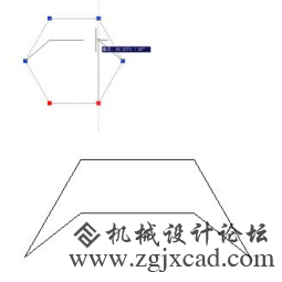 CAD用Shift做多夹点移动、拉伸