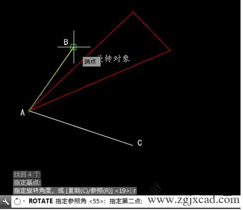 CAD如何旋转角度