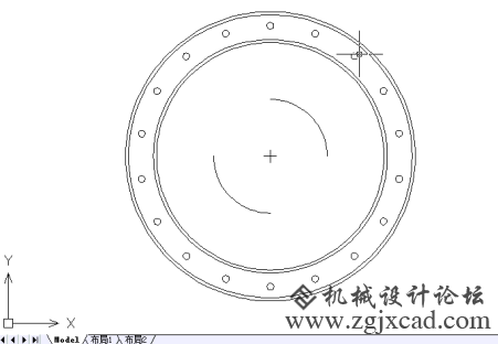 cad怎么标注圆心