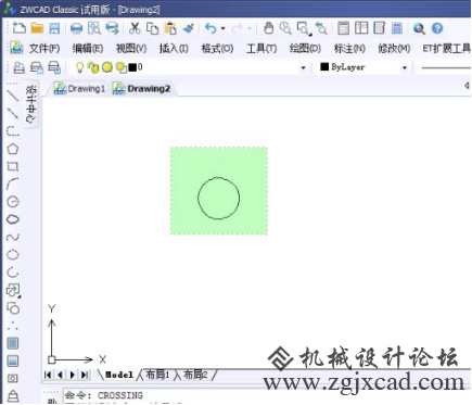 CAD交叉选择怎么用