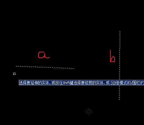 CAD怎么延伸直线