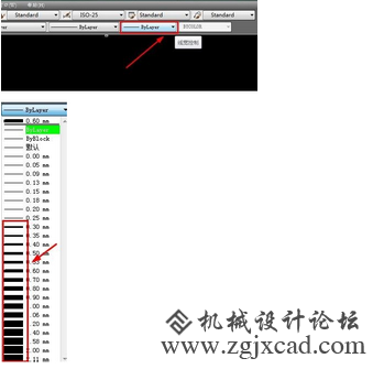CAD为什么粗实线画出来的线还是细的？