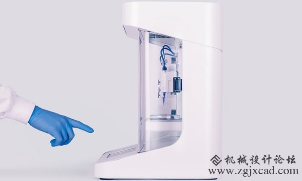 如图所示，Cellink 3D生物打印机大小不足一台宾馆迷你冰箱
