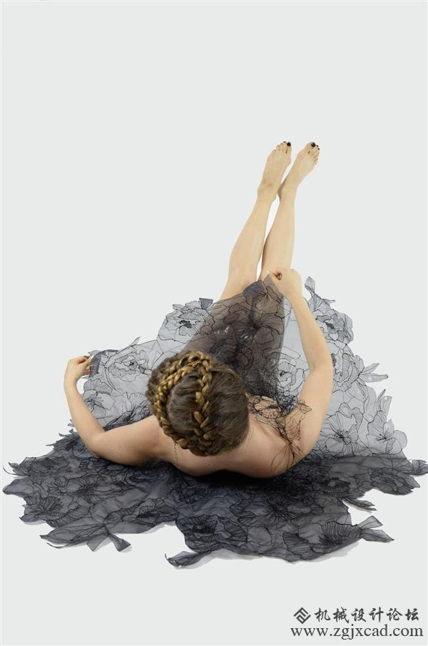 以色列研究生使用3D打印笔制作“3D Lace”女装内衣系列（图）
