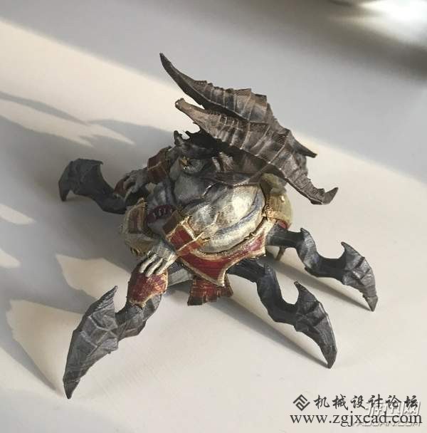 《暗黑破坏神3》玩家3D打印阿兹莫丹 罪恶之王丑萌依旧
