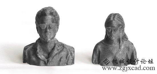 3D打印的半身像