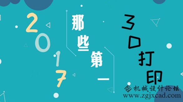 2017年3D打印创造的那些“第一” 物品