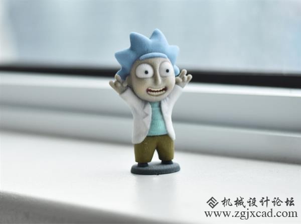 国外在线制作人3D打印出一系列可爱的Tiny Rick 模型