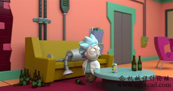 国外在线制作人3D打印出一系列可爱的Tiny Rick 模型