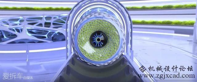 可以光合作用的3D打印轮胎 还能边走边发光