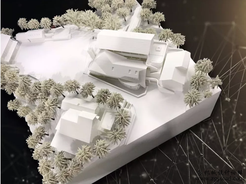 3D打印雪景房沙盘——那一抹不同寻常的白
