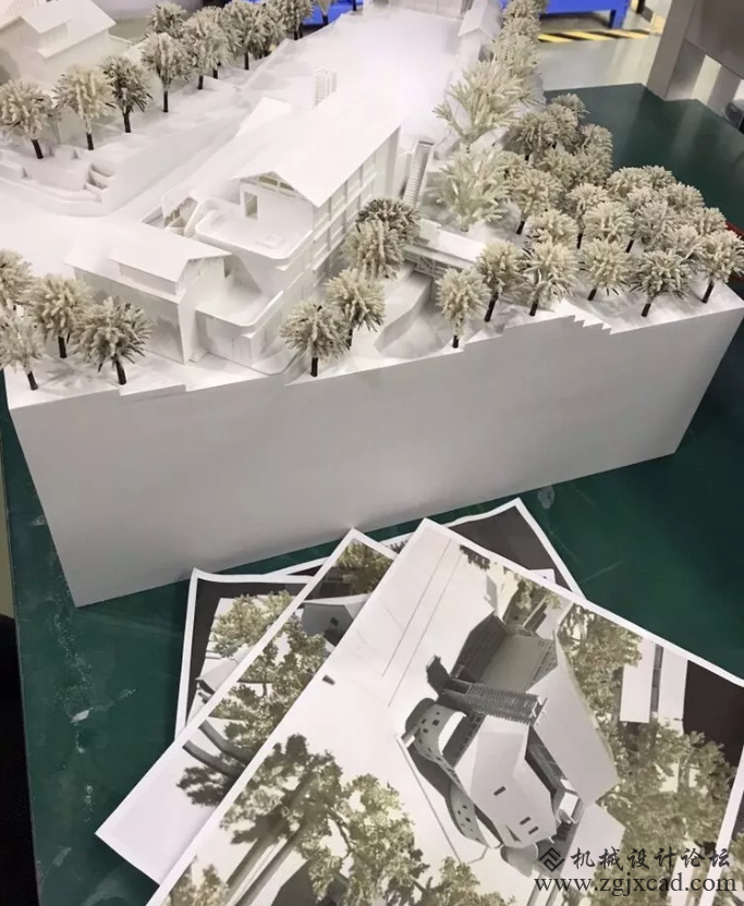 3D打印雪景房沙盘——那一抹不同寻常的白