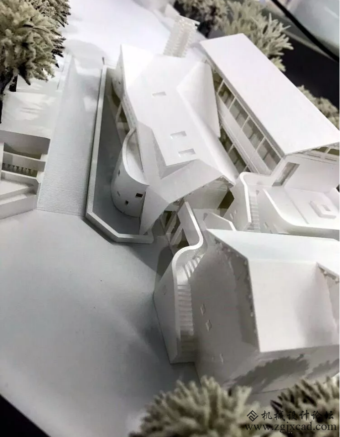 3D打印雪景房沙盘——那一抹不同寻常的白