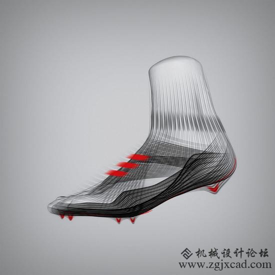 阿迪达斯依靠3D打印制作的高性能球鞋