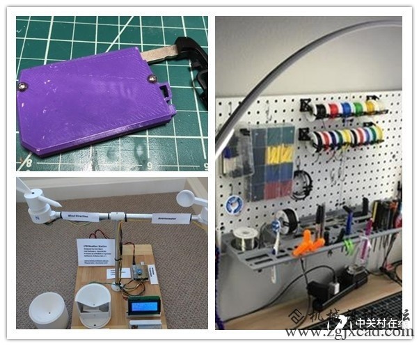 有趣的3D打印DIY项目 气象站、钥匙链等 